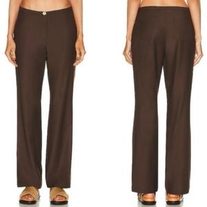 NWT | Siedres Elza Trouser Pant Low Rise Straight Leg Brown EU 40